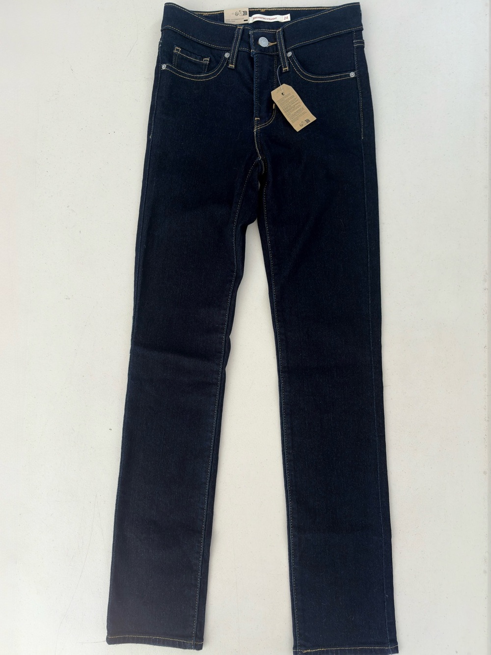 Levi’s 314 Shaping Straight Jeans W24 L32 Slim Straight Size 24